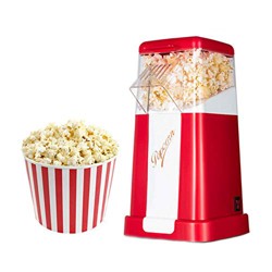 Macchina per popcorn, macchina per popcorn da tavolo elettrica automatica classica retrò ad aria calda sana, senza olio, snack salutare per bambini ad en oferta