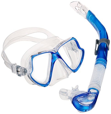 Mares 411745, Set Maschera e Snorkel Unisex Adulto, Riflesso Blu Chiaro, Taglia Unica