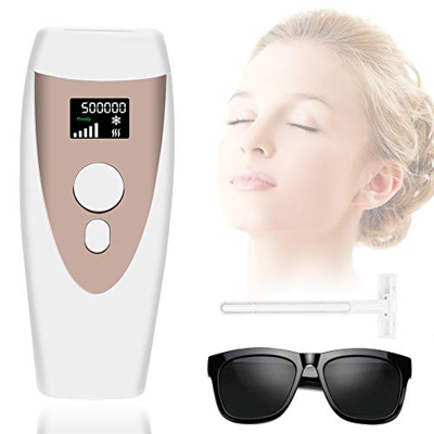 Depilazione IPL Dispositivo di Rimozione dei Peli Laser Indolore Permanente per Uomo Donna, Flash a 2 modalità, 999.999 Flash, Trattamento Professiona