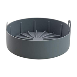 Fhdpeebu - Pentola in silicone per friggitrice ad aria, non necessita di pulizia dura della friggitrice, più grigio en oferta