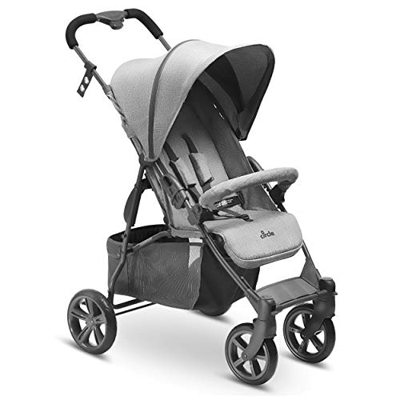 Circle Buggy Treviso 4 | Passeggino leggero da viaggio con schienale reclinabile | Passeggino pieghevole | Fino a 15 kg - Woven Grey