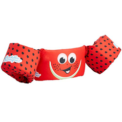 SEVYLOR Schwimmflügel Puddle Jumper, Schwimmhilfe, Schwimmweste, für Kinder und Kleinkinder von 2-6 Jahre, 15-30kg, Schwimmscheiben, Rot, Wassermelone en oferta