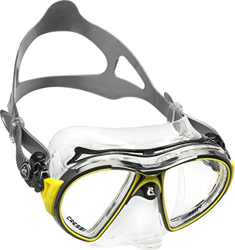 Cressi Air Mask, Maschera Subacquea Professionale Unisex-Adulto, Trasparente/Nero/Giallo, Taglia unica características