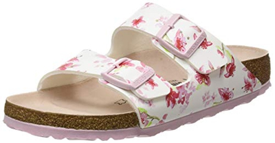 Birkenstock Sandales Arizona Birko-Flor Blossom White, Sandali Donna, 37 EU