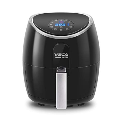 VECATECH Airfryer Friggitrice ad Aria, 1400W, Capacità 3,5 L, con Touch Screen e Programmi Preimpostati Funzioni di Cottura, Antiaderente, Friggitrice