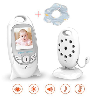 SmartBaby Baby Monitor Audio Bidirezionale Video Camera Babyphone Wireless Realtime Digital LCD Display Babyviewer Videosorveglianza Sicurezza (smartb