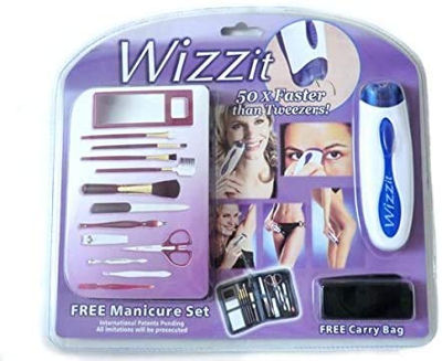 WIZZIT EPILATORE VISO E CORPO + SET MANICURE + ASTUCCIO DA VIAGGIO UNISEX