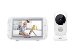 Motorola Baby MBP 485 - Babyphone con fotocamera - Schermo 5" - Temperatura, microfono, zoom, ninne nanne - Bianco características