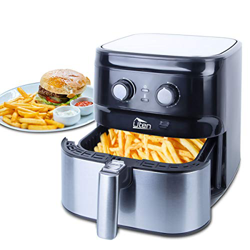 Uten 5.5L Friggitrice ad Aria , 1700W Friggitrice Senza Olio,Friggitrice Multifunzionale, Con Timer e Regolazione Temperatura,Cestino Staccabile,Senza en oferta