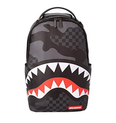 SPRAYGROUND | B2922NSZ 3AM Checkered Shark Backpack - Black Black