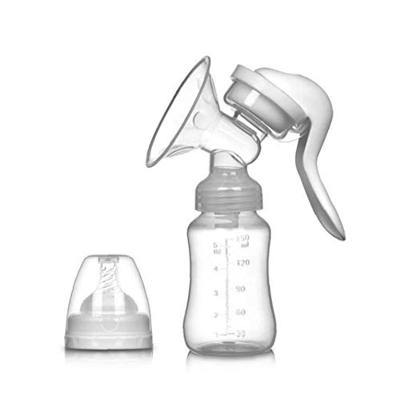 Bianco Tiralatte manuale con le necessità della pompa Bottiglia del latte Food Grade L'allattamento al seno a mano giornaliere