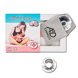 A2D Things® Silver Cups Coppette Paracapezzoli Argento 999, Copricapezzoli Prevenzione e Cura delle Ragadi al Seno durante l’Allattamento - Antibatter características