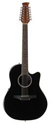 Ovation Applause Chitarre Elettroacustiche Mid Cutaway black AB2412II-5 características