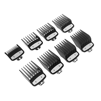 Siwetg - #3171-500, set di 8 pettini guida di taglio professionale, per Wahl, con clip in metallo, da 3 mm a 25 mm