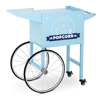 Royal Catering Carretto Per Macchina Per Pop Corn Carrello Pop-Corn RCPT-BBWS-1 (Blu, 94 cm, 4 ruote)