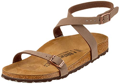 Birkenstock Daloa, Sandali con Cinturino alla Caviglia Donna, Marrone (Mocca Mocca), 38 EU