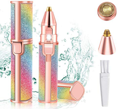 2 in 1 Epilatore Viso,Alfaview Eyebrow Trimmer Epilatore Viso Donna con luce LED,Donna Sopracciglia e Rimozione Dei Peli Facciali Per Labbra,Naso,Ment características