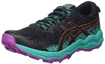 Asics Fujitrabuco Lyte, Scarpe da Corsa Donna, Multicolore (Black/Baltic Jewel), 39 EU