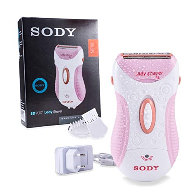 Rasoio Donna Elettrico SODY SD9007 Depilatore Donna Elettrico Lamette Donna Depilazione Indolore per Gambe Braccia, Ascelle Rasoio Donna Inguine Bikin
