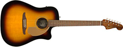 Fender Rodondo Player WN Sunburst - chitarra acustica elettrificata tastiera in noce en oferta