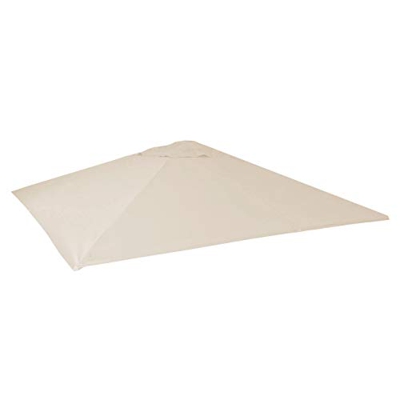 Mendler Telo Copertura ombrellone HWC-D20 Poliestere 5x5m Avorio