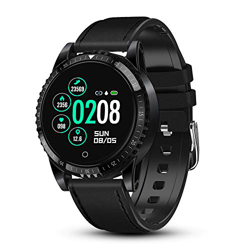 GOKOO Smartwatch Uomo Fitness Activity Tracker Bluetooth Intelligente IP68 Waterproof con cardiofrequenzimetro Sportivo da Polso in Pelle per Android  precio