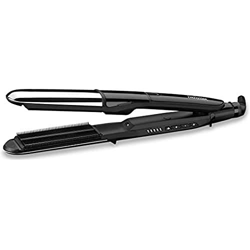 BaByliss ST495E Piastra Lisciante 2 in 1 Pure Metal Steam, Funzione Vapore, Diamond Ceramic, 5 Selezioni Temperatura da 150°C a 230°C, Si Riscalda in  características
