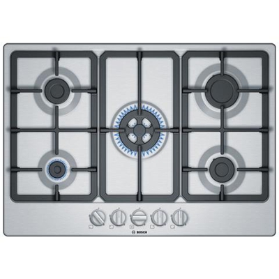 Piano Cottura PGQ7B5B90 Serie 4 a Gas 5 Fuochi Gas Colore Inox