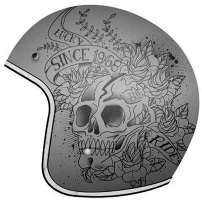 Caschi Mt Helmets Le Mans 2 Sv Skull&roses Protezioni L