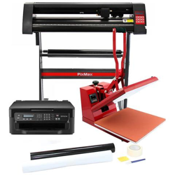 Pressa A Caldo 50cm Per Sublimazione Su Magliette, Plotter Da Taglio Vinile, Stampante & Pacchetto Per Weeding características