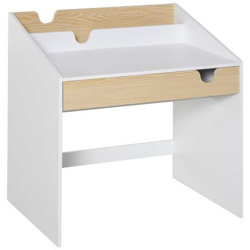 Scrivania Con Libreria Salvaspazio Per Bimbi Tavolo Per Bambini Bianco características