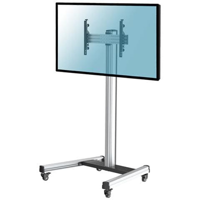031-1100k2 Supporto Tv Da Pavimento Mobile Con Ruote Per Tv Lcd E Led 32-75, Altezza 175 Cm
