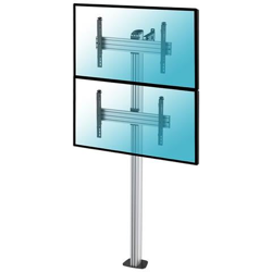 031-1201k3 Supporto A Pavimento Per 2 Tv Lcd Led 40-65 Da Avvitare, Altezza 240 Cm precio