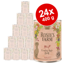 Rosie's Farm Adult 24 x 400 g  - Pollo & Tacchino en oferta