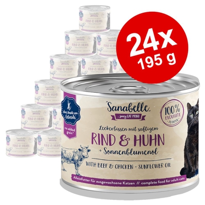 Sanabelle All Meat 24 x 195 g - Agnello & Manzo