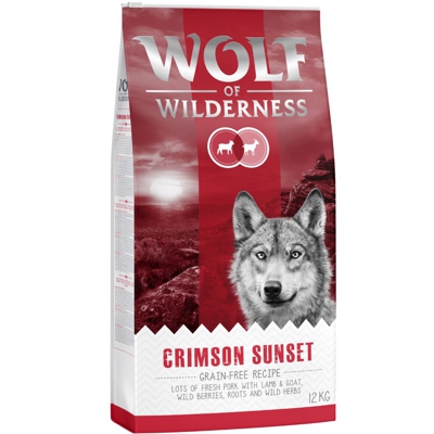 Wolf of Wilderness "Crimson Sunset" - Agnello & Capra - 5 kg (5 x 1 kg)