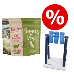Set 100 g Purizon Snack Agnello & Pesce senza cereali + Trixie Turn Around  - 100 g snack + gioco en oferta