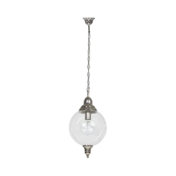 Lampada a Sospensione Heather - Plafoniera - da Parete - Cromo in Metallo, Vetro, 25 x 25 x 110 cm, 1 x E27, 60 W en oferta
