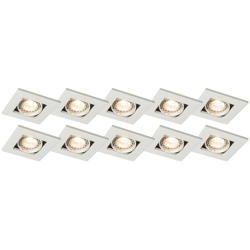 QAZQA Faretto da incasso qure - Moderno - Alluminio - Bianco - Quadrato Max. 1 x Watt características