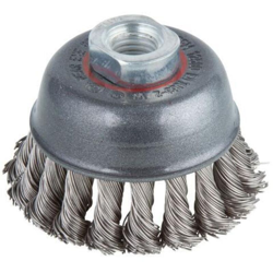 spazzola a tazza Ø 75 mm Filo in acciaio inox 2700000 1 pz. - Wolfcraft precio