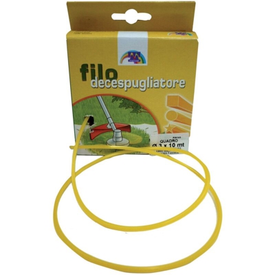 Filo Nylon Quadro X Decespugl. Mm.3,3 X 10Mt.