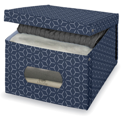 Kasanova - Scatola Armadio Metrik Blu In Vinile, Da 39x50x24 Cm Blu características