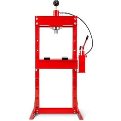 Eberth - 30 T Pressa per officina con Manometro (2 Piastre, Altezza di lavoro 820 mm, 8 Posizioni regolabili, Larghezza di lavoro 530 mm)