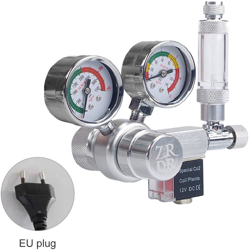 Da Uscita Acquario 12V di tensione Co2 Co2 Cruise con manometro di pressione da solenoide grande Double Bubble contatore e valvola per la CO2 en oferta