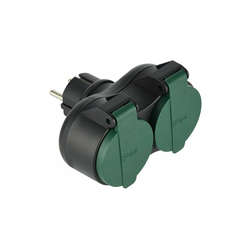 Outdoor Adapter 2 prese Schuko - Electraline en oferta
