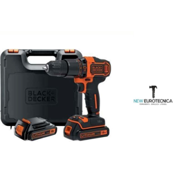 Black&decker - Trapano avvitatore a percussione a batteria bdchd18kb black-decker - volt 18x2 a precio