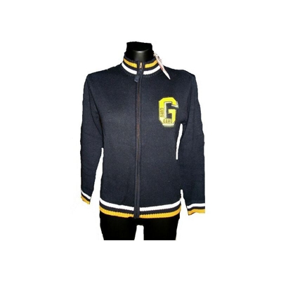 Croposy - Maglione con cerniera Guru bambino cotone e lana golfino maglioncino IDEA REGLO Blu,4 Anni