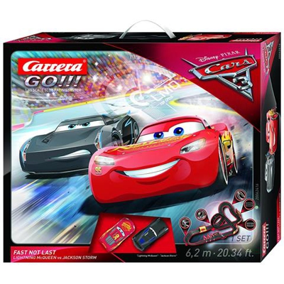 Pista Elettrica Disney Pixar Cars 3 Fast Not Last Completa in Scala 1:43