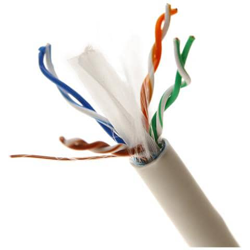 Avvolgicavo Lshf Ftp Cat. 6 24awg Rigido Bianco 305 M en oferta