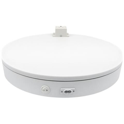 Base Girevole Elettrica 40 Cm Bianco Con Spina